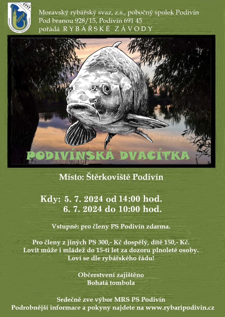Rybářské závody - Podivínská dvacítka - Oficiální stránky Města Podivín